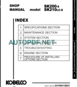 SK200-8 SHOP MANUAL