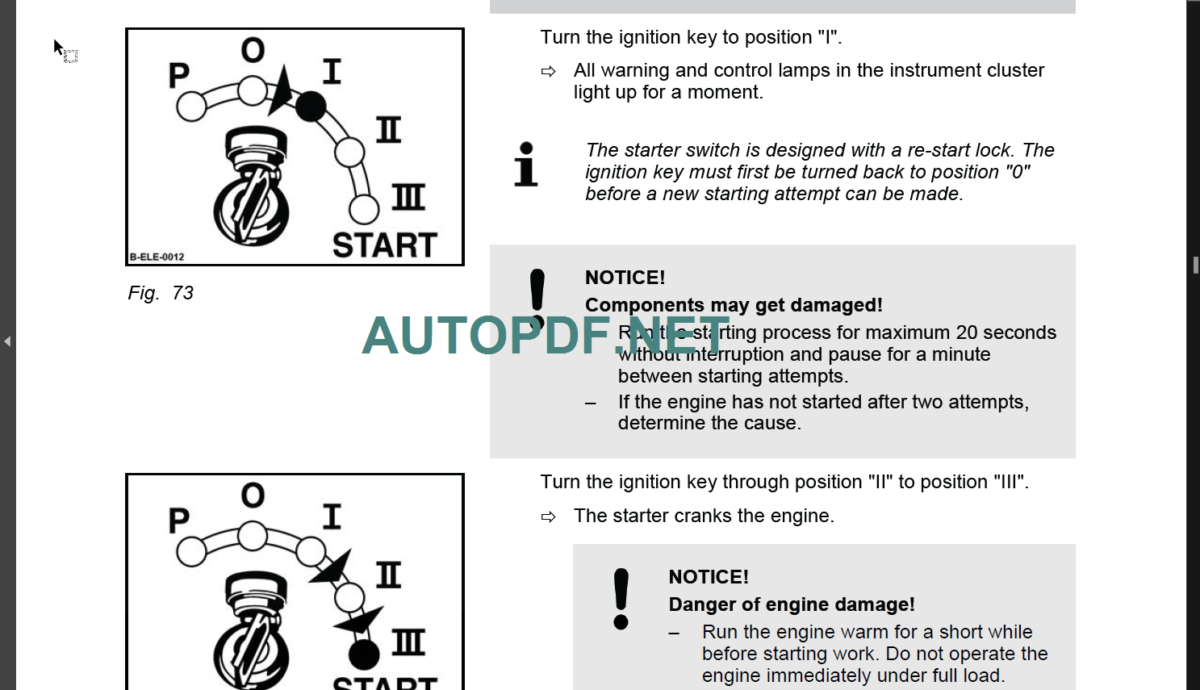 BF 900 C Operating Instruction