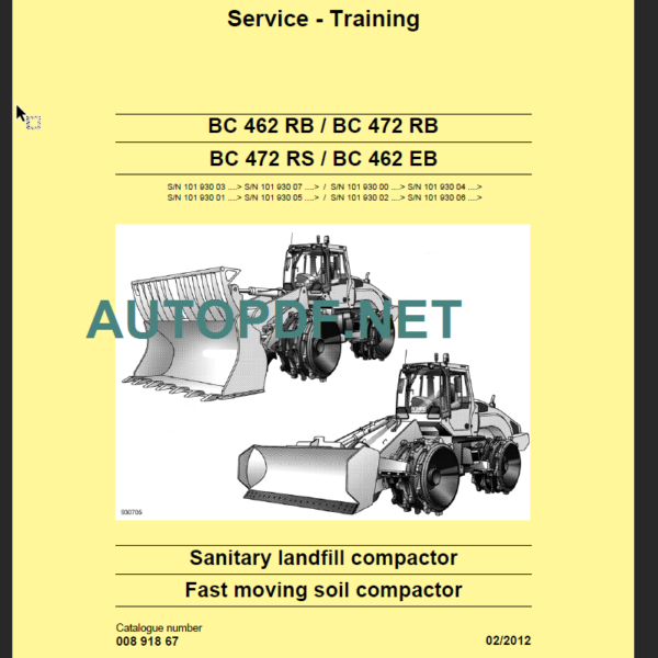 BC 472 RB RS Service Training 2012