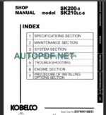 SK210LC-8 SHOP MANUAL