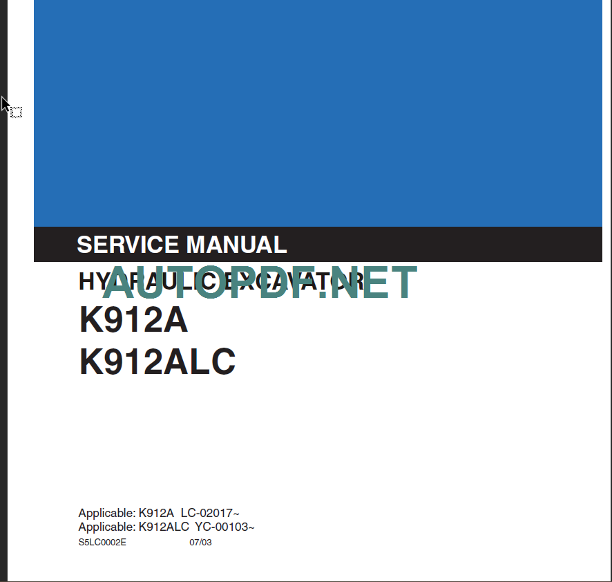 K912A-K912ALC SERVICE MANUAL