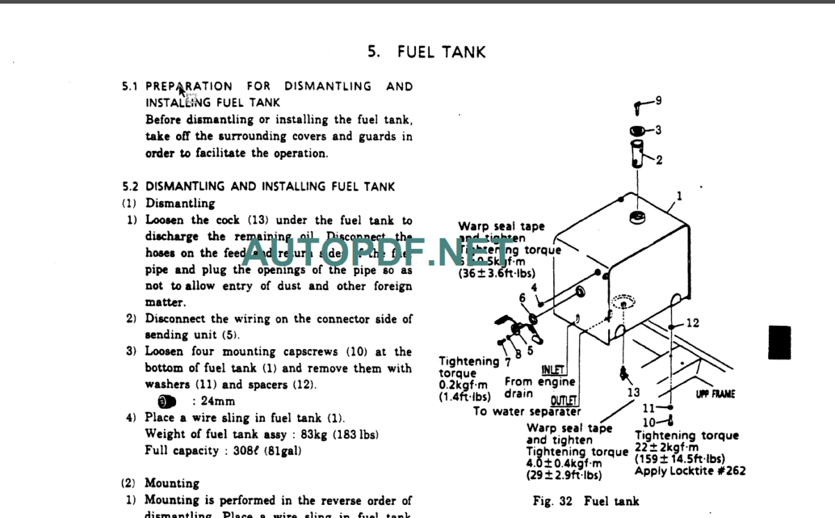 SK270LC IV SERVICE MANUAL