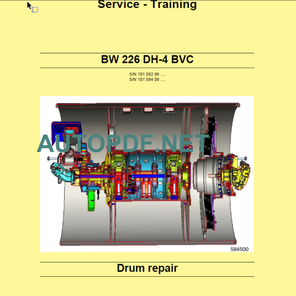 BW 226 DH-4 BVC Drum repair Service Training