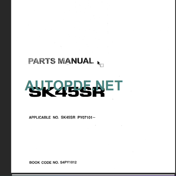 SK480-SK480LC MARK VI PARTS MANUAL