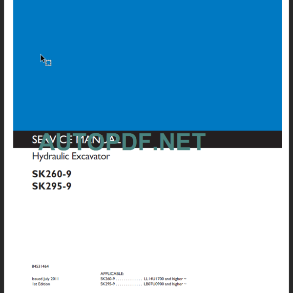 SK260-9 Service Manual