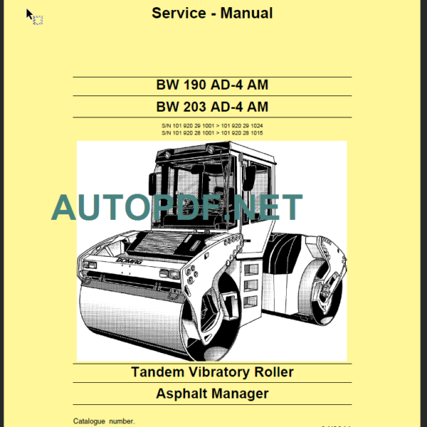 BW 190 AD-4 AM Service Manual