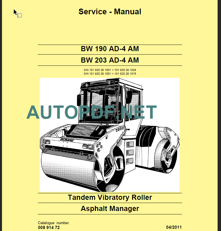 BW 190 AD-4 AM Service Manual