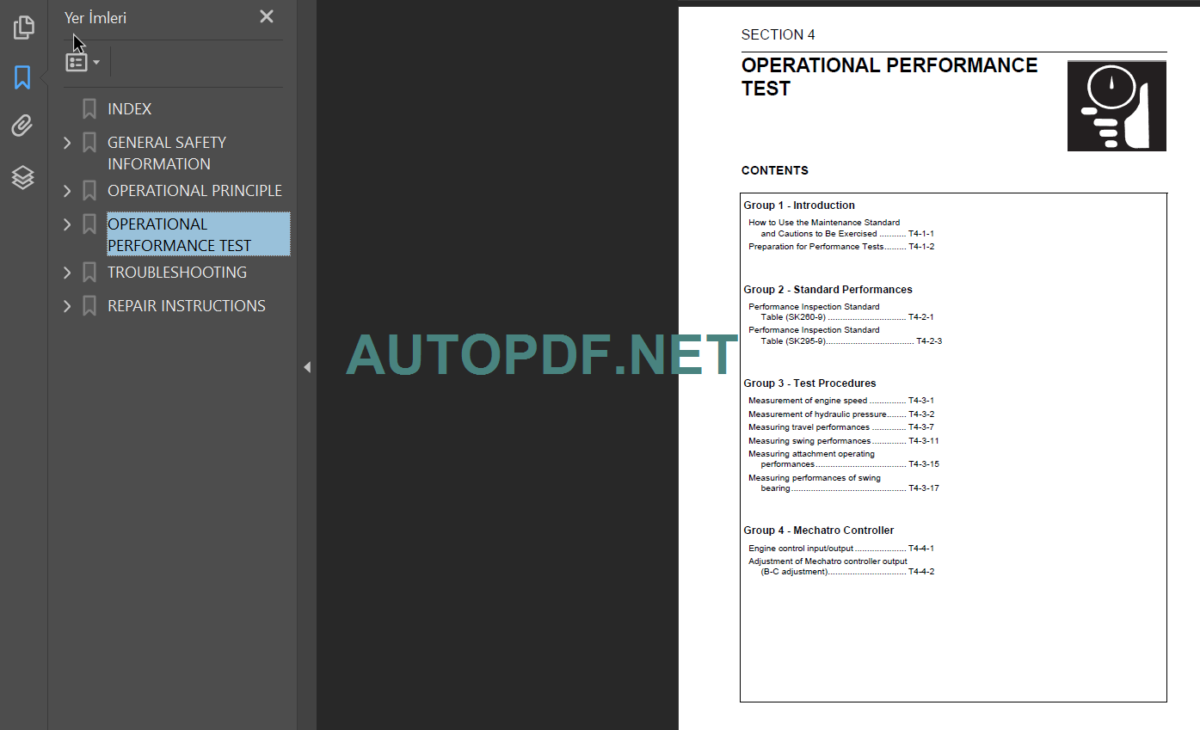 SK260-9 Service Manual