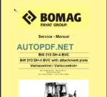 BW 213 DH-4 BVC Service Manual 2012