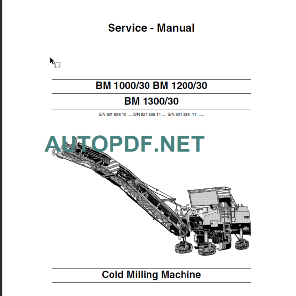 BM1300-30 Service Manual