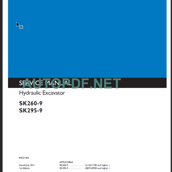 SK295-9 Service Manual