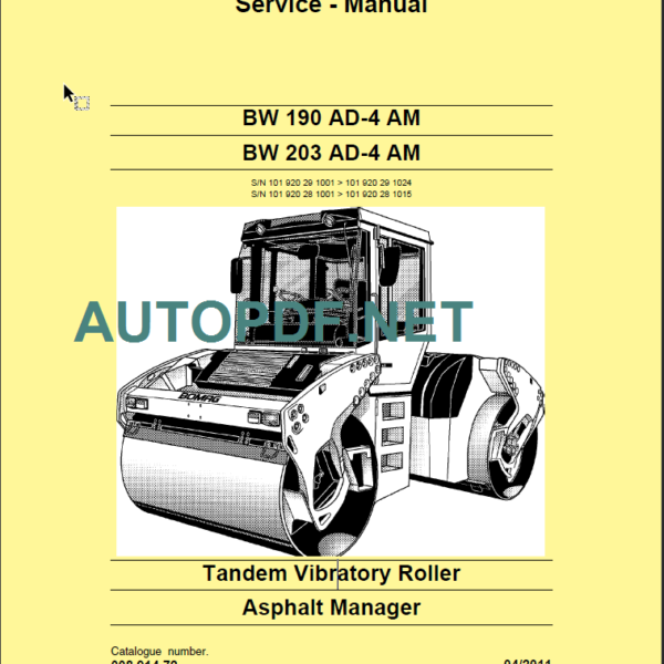 BW 203 AD-4 AM Service Manual