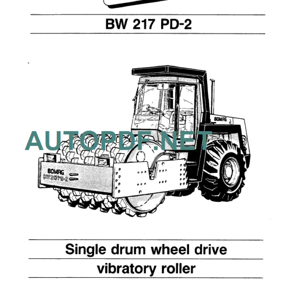 BW 217 PD-2 INSTRUCTION FOR REPAIR