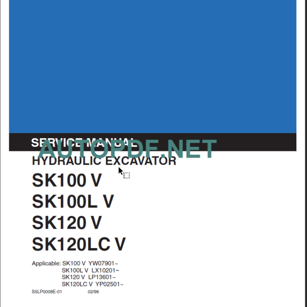 SK100 V-SK100 LV SERVICE MANUAL
