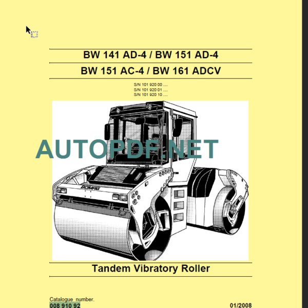 BW 141 AD-4 Service Manual