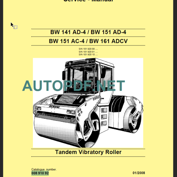 BW 151 AC-4 Service Manual