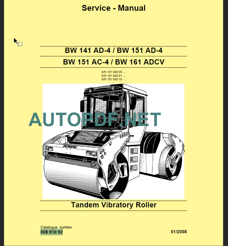 BW 151 AC-4 Service Manual