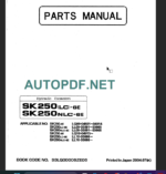 SK480-SK480LC PARTS MANUAL