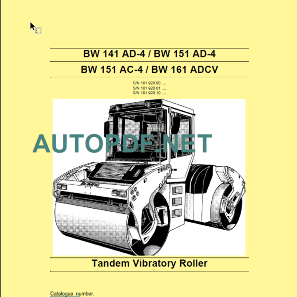 BW 151 AD-4 Service Manual