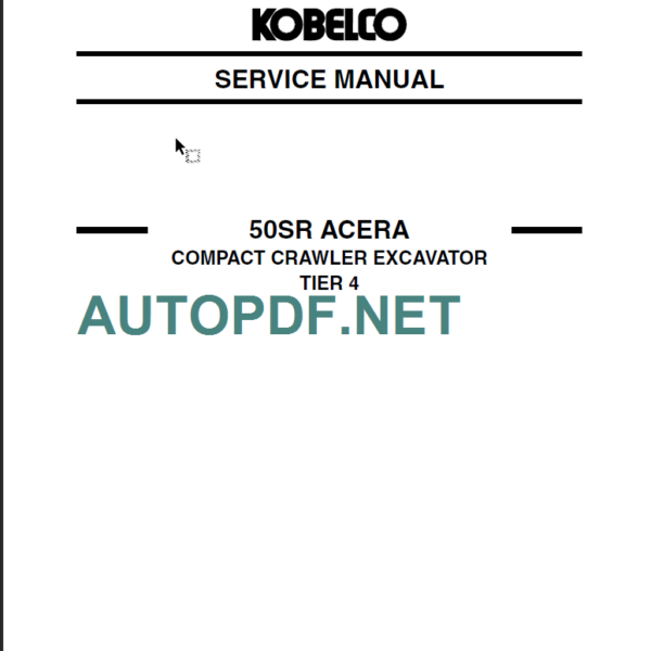 50SR ACERA TIER 4 SERVICE MANUAL