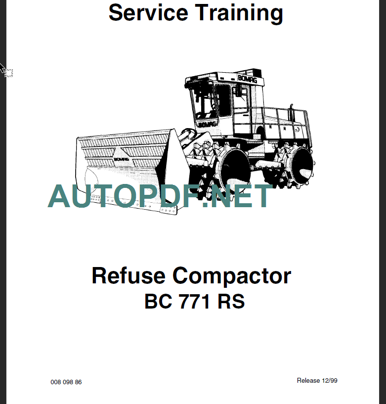 BC 771 RS Service Training