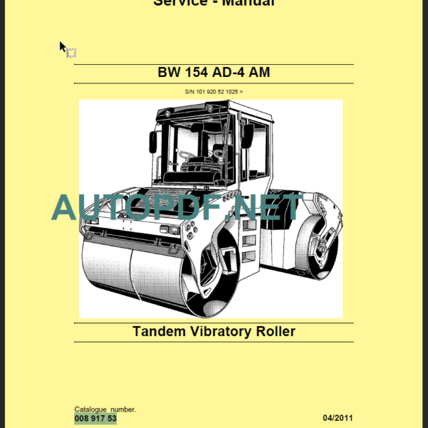 BW 154 AD-4 AM Service - Manual