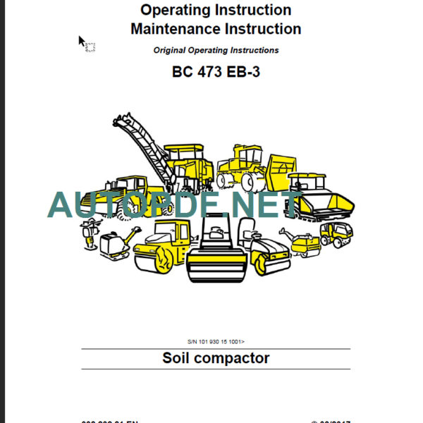 BC 473 EB-3 Operating Maintenance Instruction