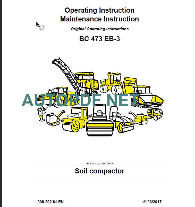 BC 473 EB-3 Operating Maintenance Instruction