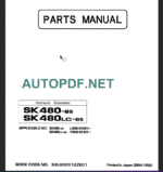 SK170LC-6E PARTS MANUAL