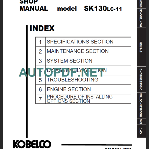 SK130LC-11 Shop Manual (EU 2019)