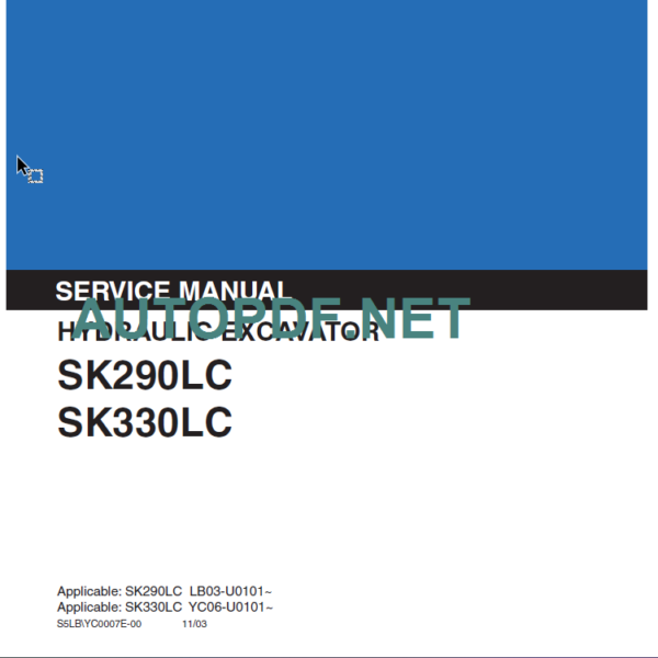 SK290LC SERVICE MANUAL