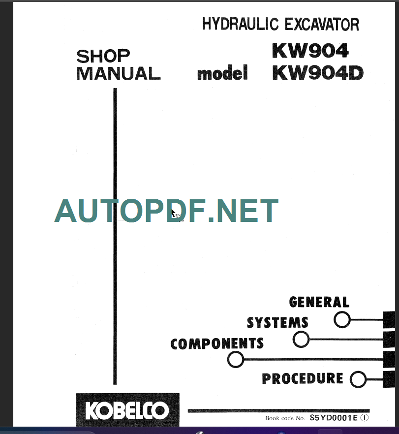 KW904 - KW904D SHOP MANUAL