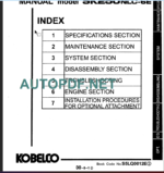 SK230LC-6E SHOP MANUAL