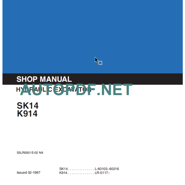 SK14 - K914 SHOP MANUAL