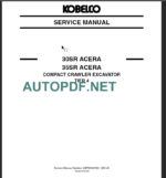 30SR ACERA TIER 4 SERVICE MANUAL