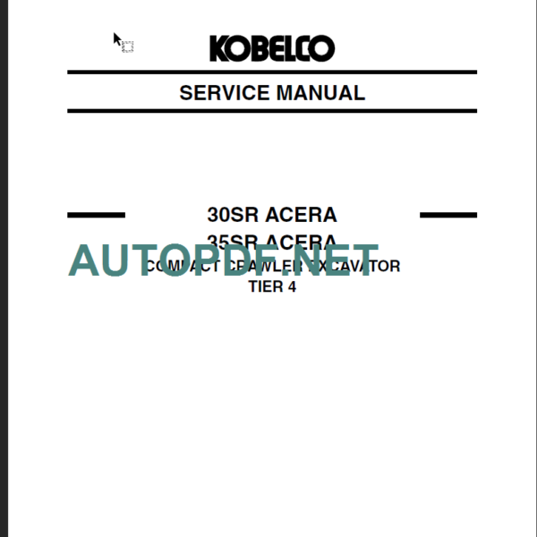 35SR ACERA TIER 4 SERVICE MANUAL