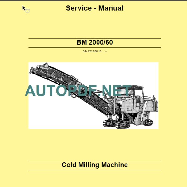 BM 2000-60 Service Manual 2010