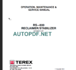 RS 800 SERVICE OPERATION MAINTENANCE MANUAL