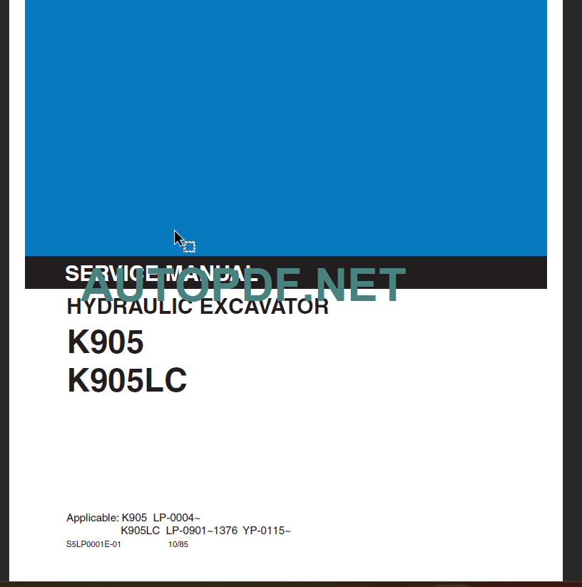 K905-K905LC SERVICE MANUAL