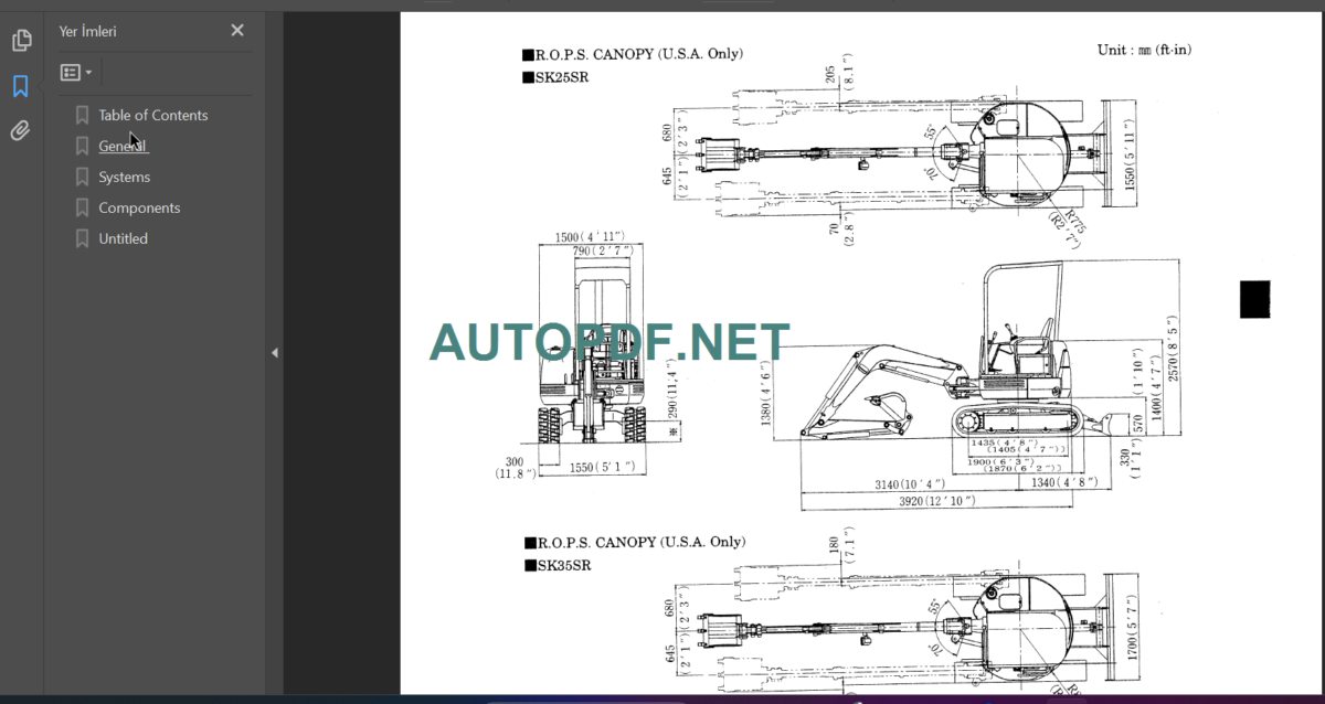 SK030SR SERVICE MANUAL