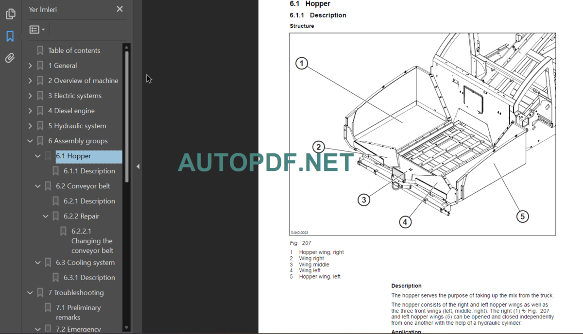 BMF 2500 M Service Manual