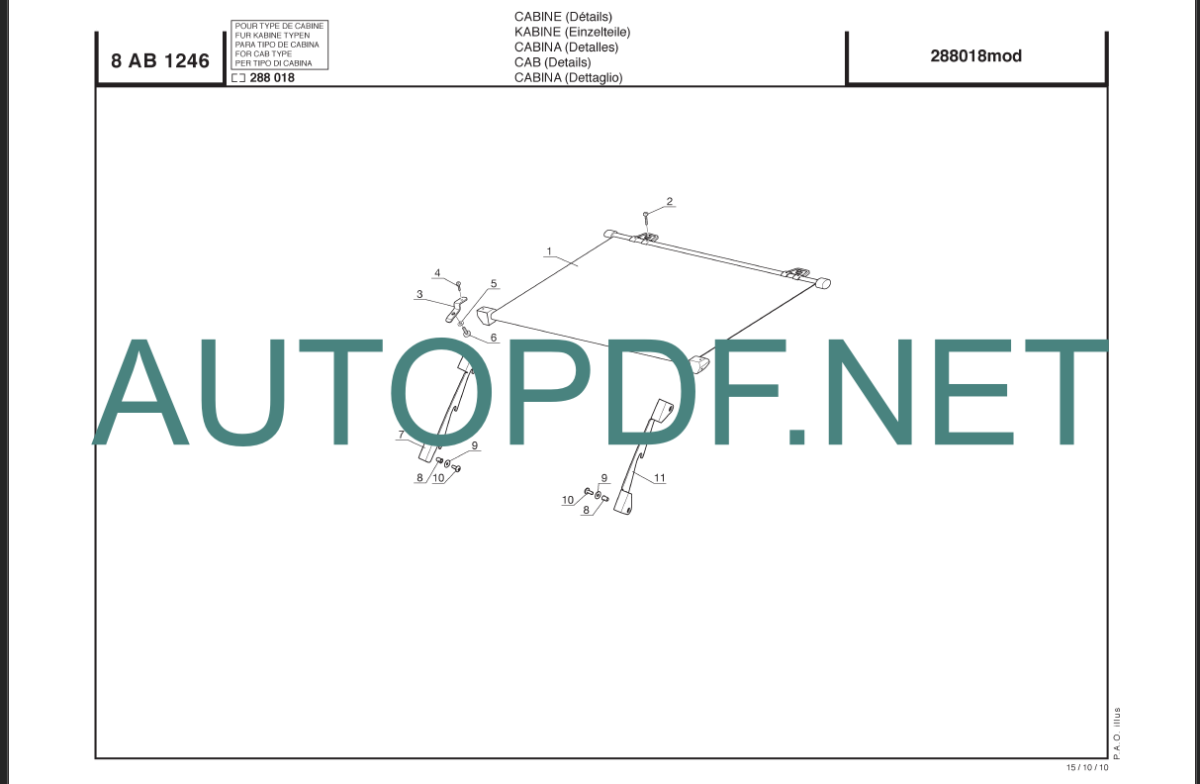 MLT 625 S1-E3 PARTS MANUAL