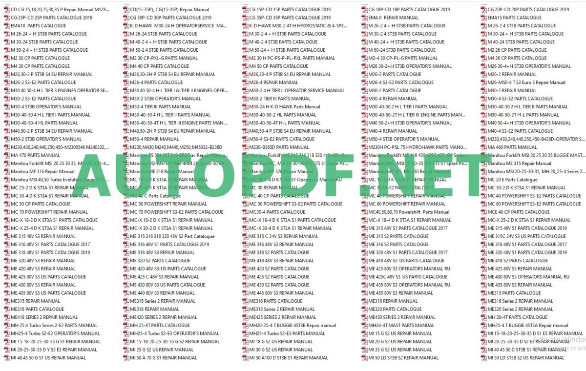 MANITOU FULL PDF MANUAL ARCHIVE