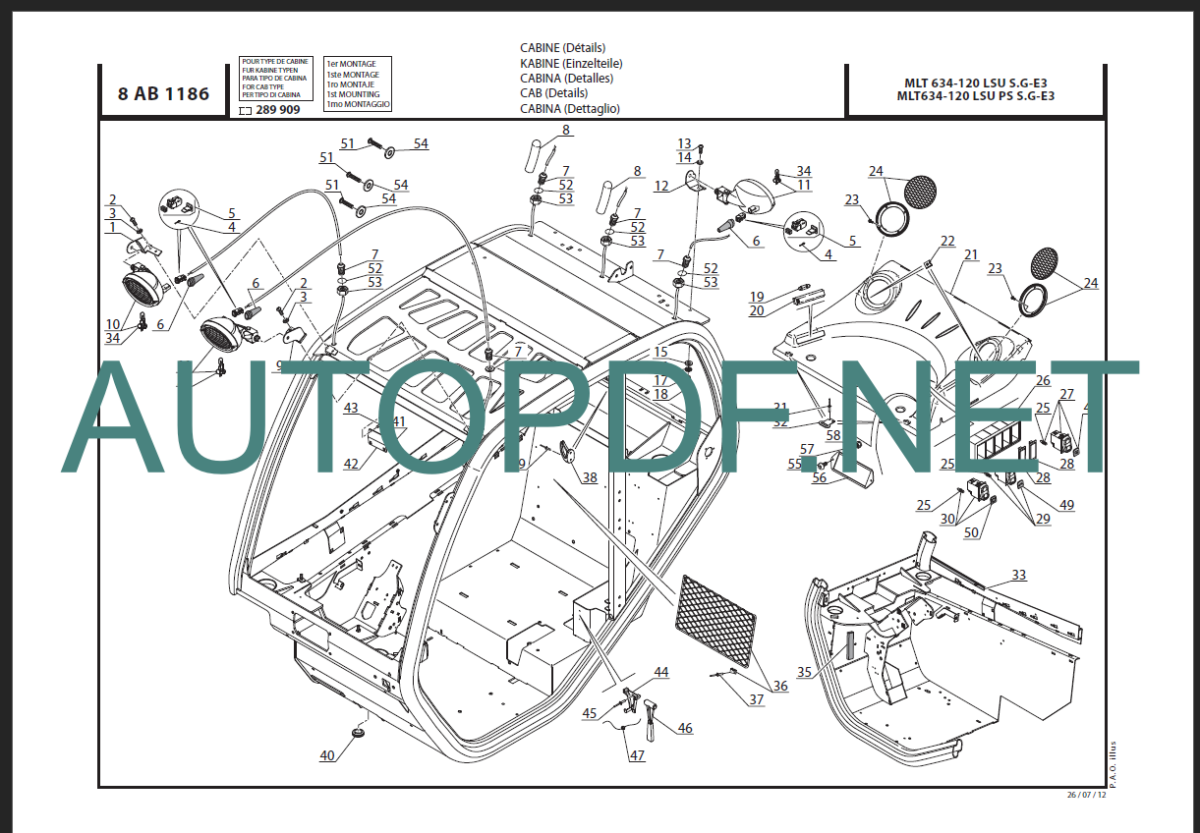 MLT 735 LSU S 7-E3 PARTS CATALOGUE