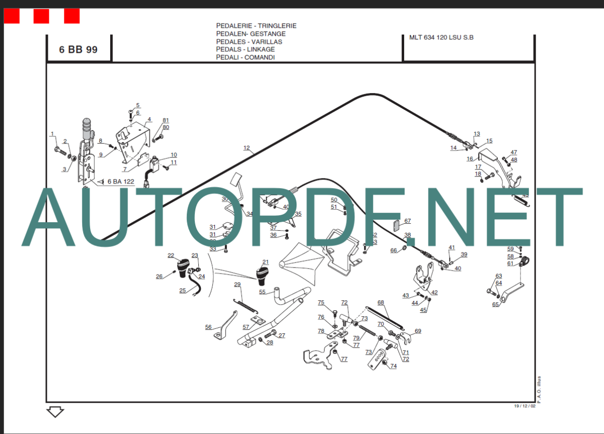 MLT 731 Turbo LSU PARTS MANUAL