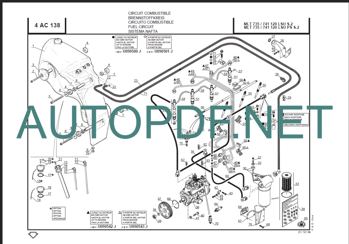 MLT 845 H TURBO LSU S3 - E3 REPAIR MANUAL