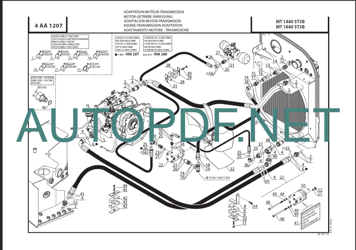 MT 1840 ST3B PARTS CATALOGUE