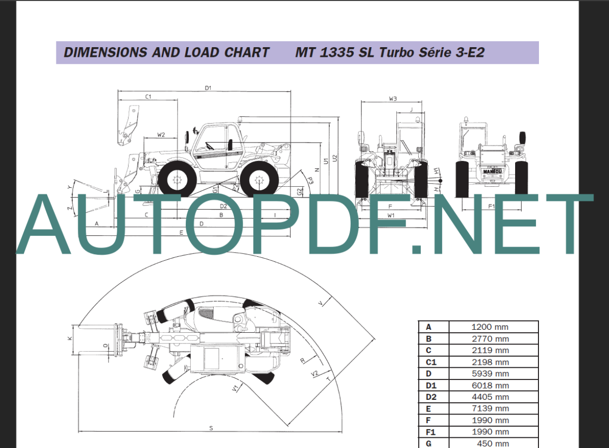 MT 1240 L Turbo ULTRA Série 3-E2 REPAIR MANUAL