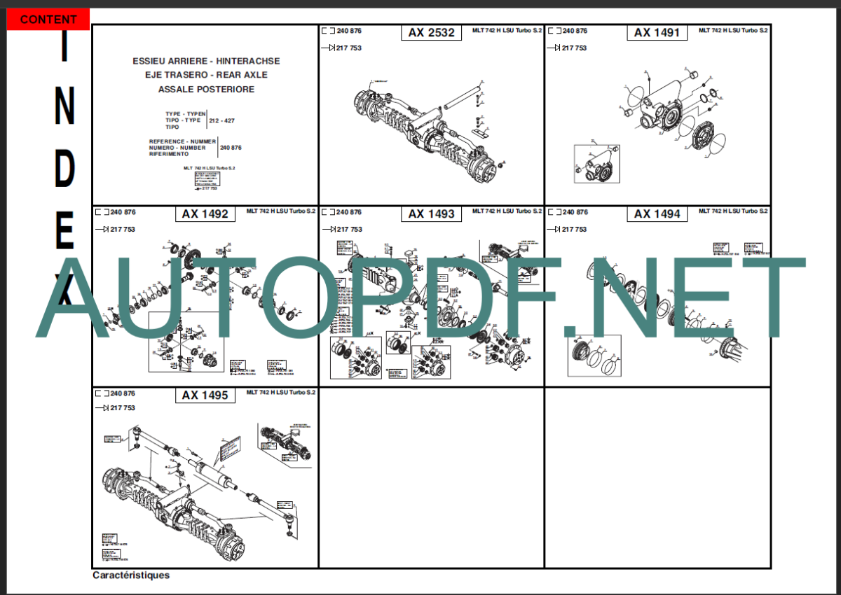 MT 1033 HL Turbo Series 2-E2 PARTS MANUAL