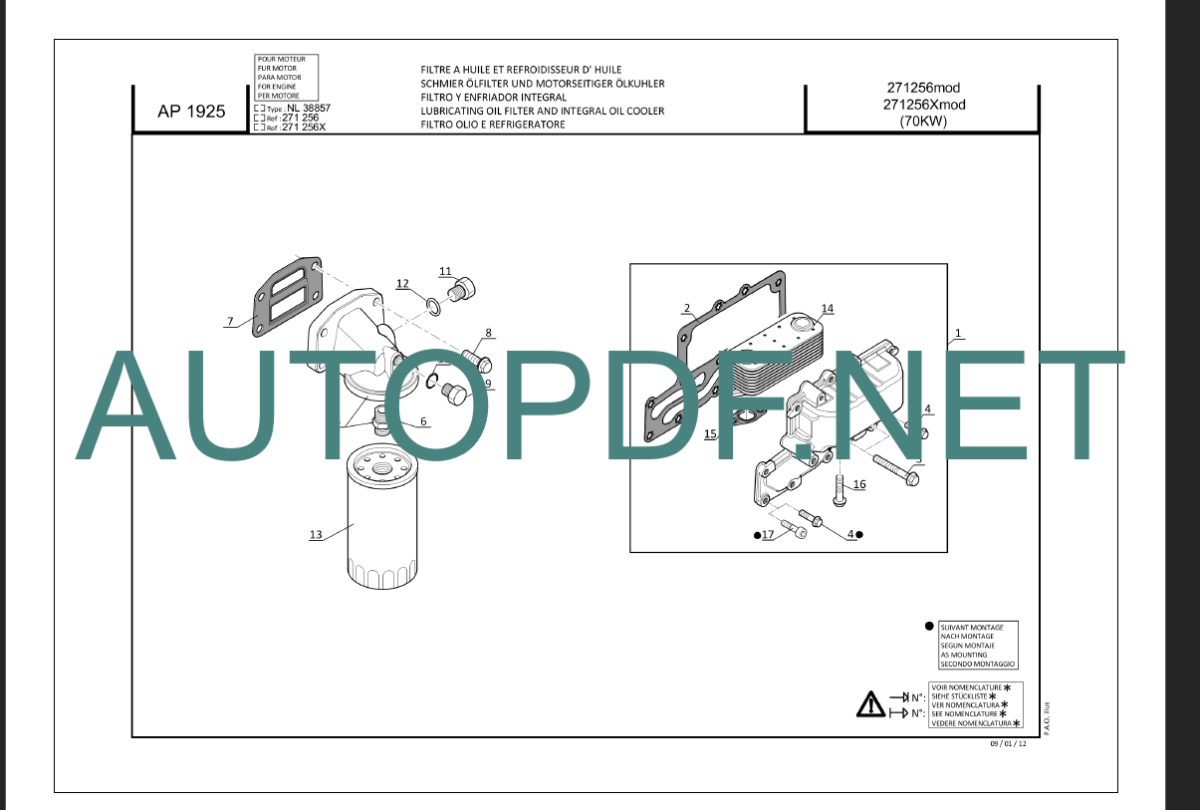 MT-X 732 95P ST3A PARTS CATALOGUE